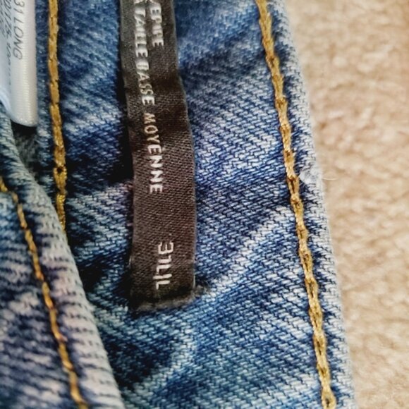 Banana Republic Midrise Loose Stovepipe Wide Leg Button Fly Baggy Jeans 31 - Picture 10 of 14